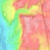 Mappa topografica Montanay, altitudine, rilievo