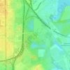Mappa topografica Dieselstraße, altitudine, rilievo