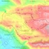 Mappa topografica Gallo Matese, altitudine, rilievo