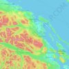 Mappa topografica Area G (Saltair / Gulf Islands), altitudine, rilievo