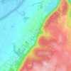 Mappa topografica Vernas, altitudine, rilievo