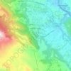 Mappa topografica Gagliano Aterno, altitudine, rilievo