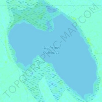 Mappa topografica Lagoa dos Gateados, altitudine, rilievo