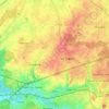 Mappa topografica 7070, altitudine, rilievo