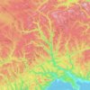 Mappa topografica Rivière-Nouvelle, altitudine, rilievo