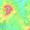 Mappa topografica Rionero in Vulture, altitudine, rilievo