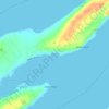 Mappa topografica Beachy Cove, altitudine, rilievo