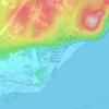 Mappa topografica Cap Tourmente National Wildlife Area, altitudine, rilievo