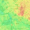 Mappa topografica Mitte, altitudine, rilievo