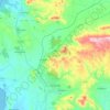Mappa topografica Carbonia, altitudine, rilievo