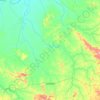 Mappa topografica Jussara, altitudine, rilievo