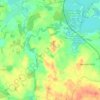 Mappa topografica Kühren, altitudine, rilievo