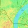 Mappa topografica 50668, altitudine, rilievo