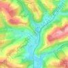 Mappa topografica Werschweiler, altitudine, rilievo