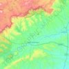 Mappa topografica Wilkes County, altitudine, rilievo
