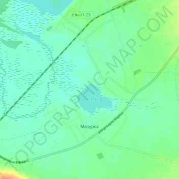 Mappa topografica Мазурка, altitudine, rilievo