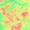 Mappa topografica Migneint, altitudine, rilievo
