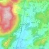 Mappa topografica Poiares, altitudine, rilievo