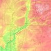 Mappa topografica Joliet, altitudine, rilievo