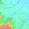 Mappa topografica Cervasca, altitudine, rilievo