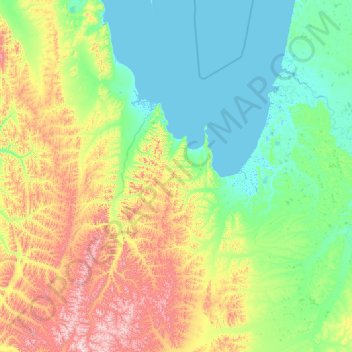 Mappa topografica Хара-Улахский наслег, altitudine, rilievo