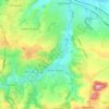 Mappa topografica Compton Dando, altitudine, rilievo