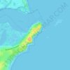 Mappa topografica Swansea Heads, altitudine, rilievo