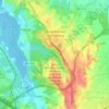 Mappa topografica Santo António da Charneca, altitudine, rilievo