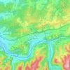 Mappa topografica 58642, altitudine, rilievo