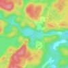 Mappa topografica Lac Létourneau, altitudine, rilievo