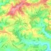 Mappa topografica Catsfield, altitudine, rilievo