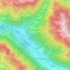 Mappa topografica Crandola Valsassina, altitudine, rilievo