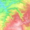 Mappa topografica Waldeck, altitudine, rilievo