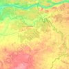 Mappa topografica Краснознаменский муниципальный округ, altitudine, rilievo