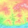 Mappa topografica 石拐区, altitudine, rilievo