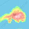 Mappa topografica Borden Island, altitudine, rilievo