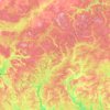 Mappa topografica Костромская область, altitudine, rilievo