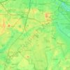 Mappa topografica Tempelhof-Schöneberg, altitudine, rilievo