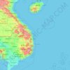 Mappa topografica Hainan Province, altitudine, rilievo