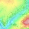 Mappa topografica Tessancourt-sur-Aubette, altitudine, rilievo