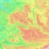 Mappa topografica Naturpark Schwäbisch-Fränkischer Wald, altitudine, rilievo
