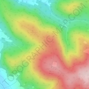 Mappa topografica 63599, altitudine, rilievo