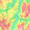 Mappa topografica Grandas de Salime, altitudine, rilievo