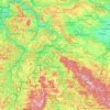 Mappa topografica Werra, altitudine, rilievo