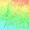 Mappa topografica Bellusco, altitudine, rilievo