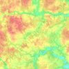 Mappa topografica сельское поселение Деревня Асеньевское, altitudine, rilievo