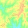Mappa topografica Sharpsburg, altitudine, rilievo