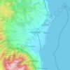 Mappa topografica Δήμος Κατερίνης, altitudine, rilievo