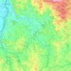 Mappa topografica Pram, altitudine, rilievo