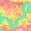 Mappa topografica Waulsort, altitudine, rilievo